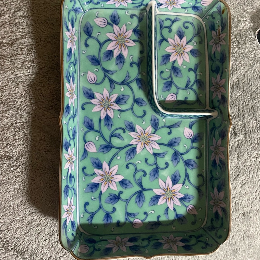 80s vintage porcelain sushi trays
